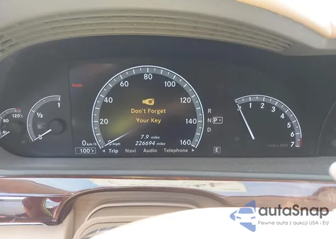 2011 Mercedes-Benz S 550 from USA, damaged, VIN WDDNG7BB1BA397259